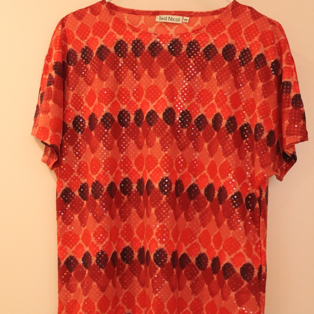 Shimmery, Colorful Women's Top